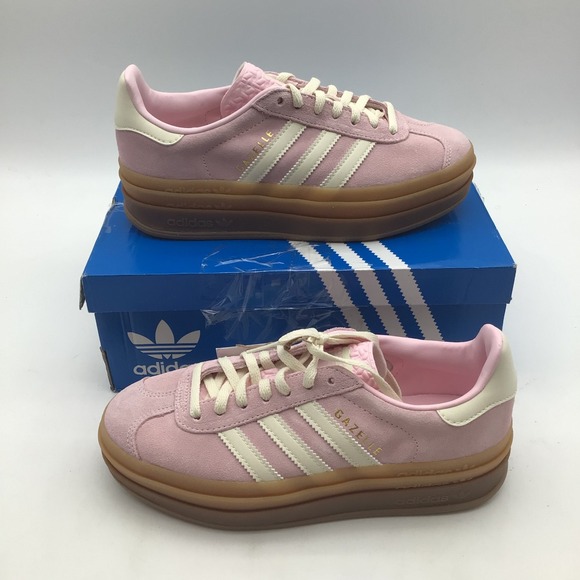 adidas Originals Shoes - Adidas Gazelle Bold W Clear Pink White JQ7777 Womens Platform Shoes Size 6 NEW